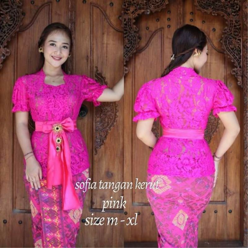 Kebaya Bali Sofia STRECH tangan Kerut | Kebaya Saja