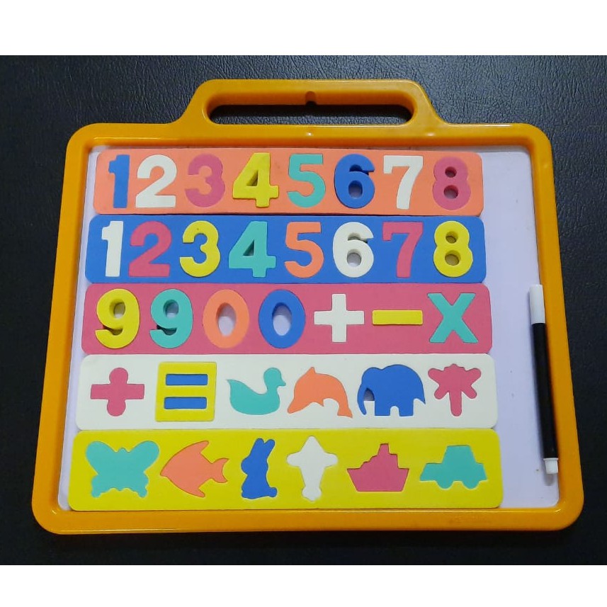 MADE IN TAIWAN Mainan Whiteboard Puzzle Magnet anak bahan Lembut belajar KUALITAS TERBAIK