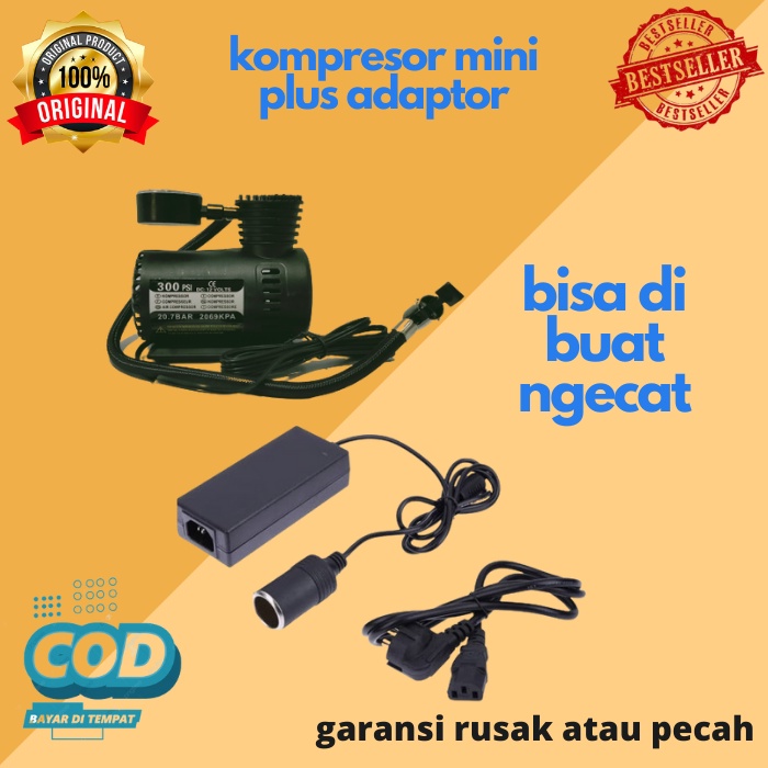 kompresor mini compresor mini angin selang kompresor pompa kompresor ban motor plus adaptor