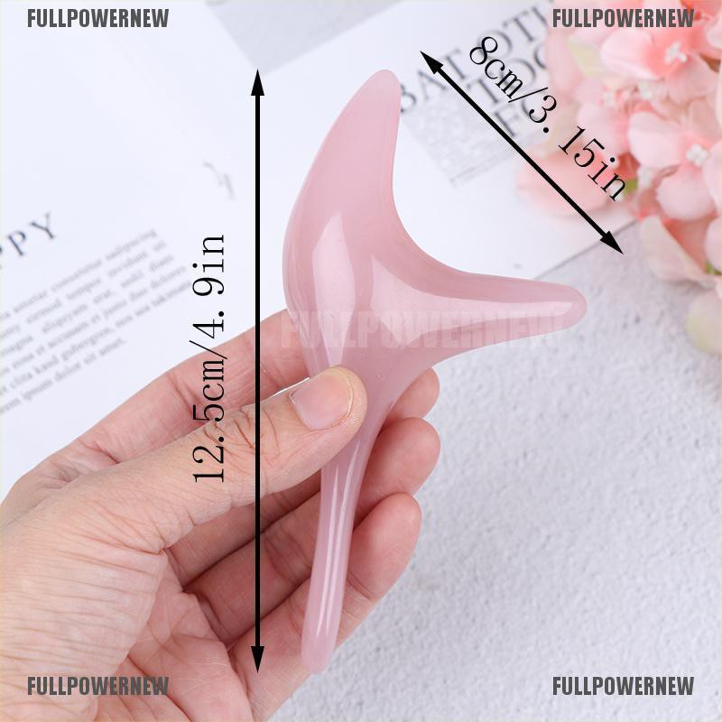 [COD] Flid Natural Rose resin GuaSha Pijat Alat Wajah Gua Sha Papan Pijat Tubuh [HB]