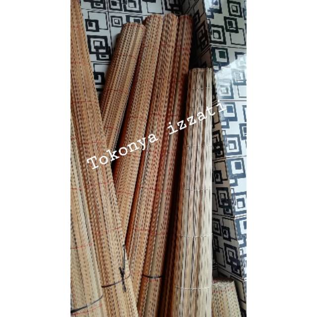  Tirai  bambu  kiray 2 5 x 2 5 m 2 5m x 3m sudah katrol  