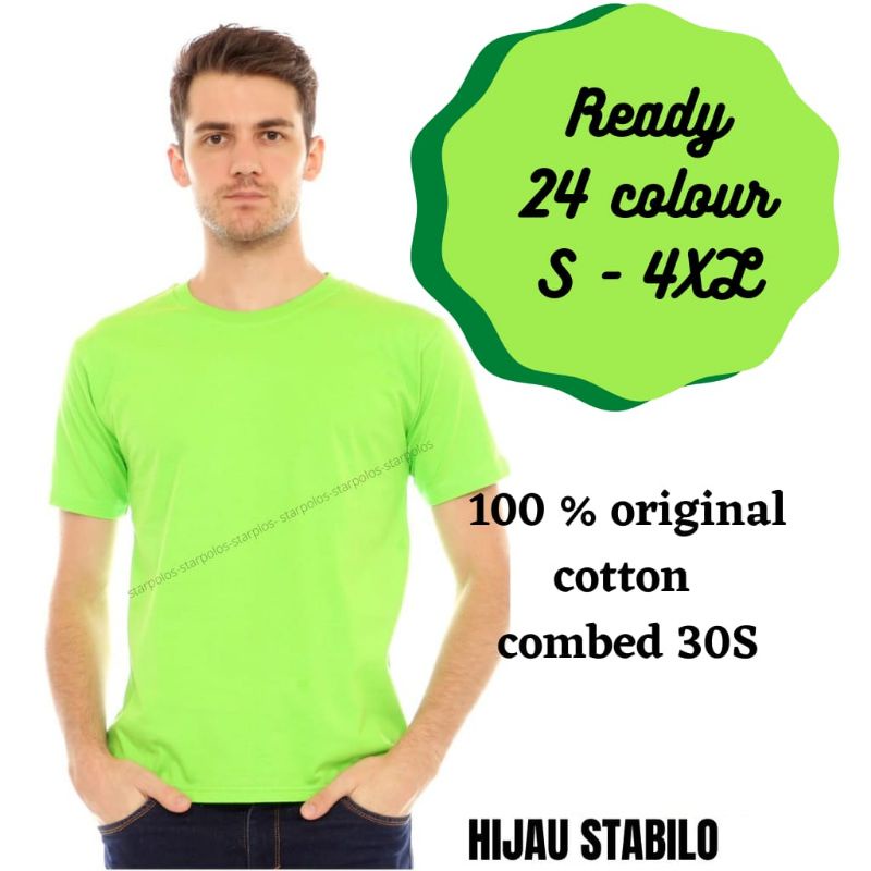 Kaos Polos Lengan panjang Lengan Pendek Cotton Combed 30s unisex Kaos polos pria Cowok atasan pakaia
