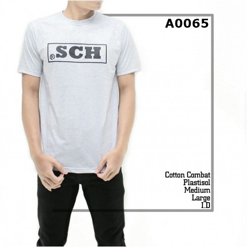 Baju Kaos Distro 065 Motif SCH Premium ML