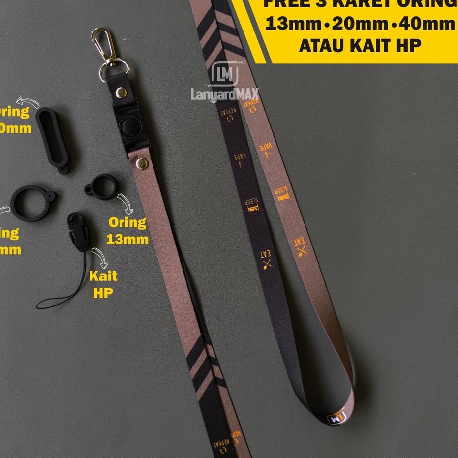 

Bayar Di Tempat Lanyard Pod HP eat Sleep Vp Repeat 1,5cm DYC09