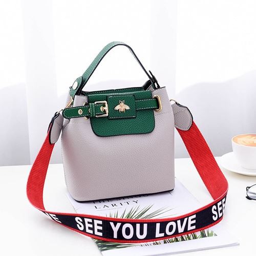 BJ218030 - GREEN/RED/WHITE - TAS IMPORT TAS WANITA FASHION IMPORT MODIS ELEGAN TERMURAH TERLARIS TERBARU BAGSTORE JAKARTA TAS BATAM JTF18030