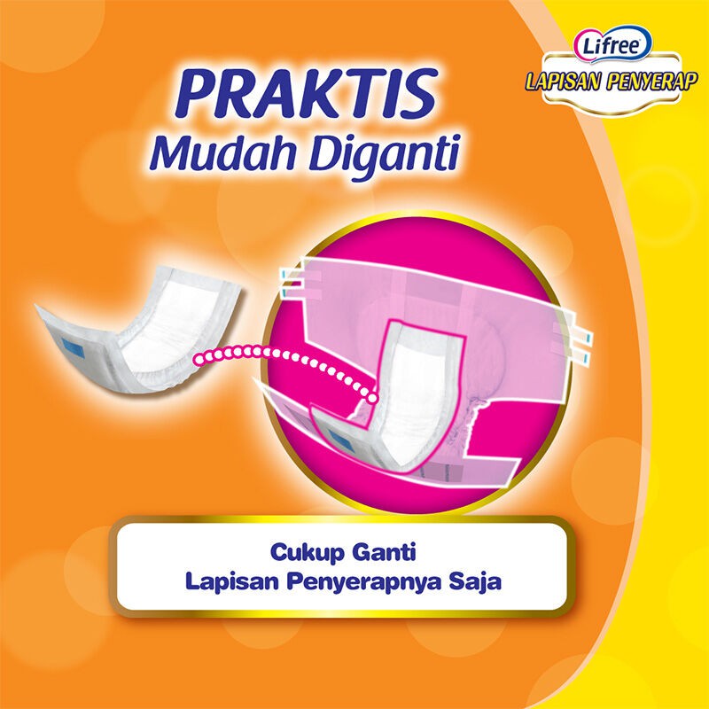 LIFREE Pad Penghemat Popok Perekat 49 cm