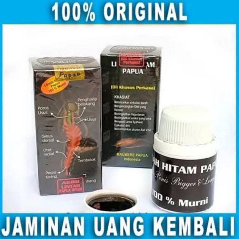 Pembesar Pennis Pria 100% Original Minyak Tradisional / Lintah Papua Original / Lintah Papua Hitam /