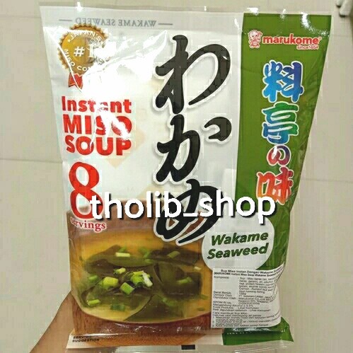 

marukome instan miso soup wakame seaweed ryotei no aji 156 gr