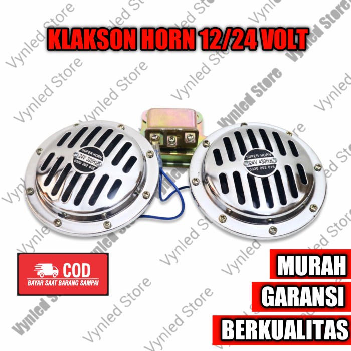 Klakson horn 24 Volt mobil truk bus 12 volt motor