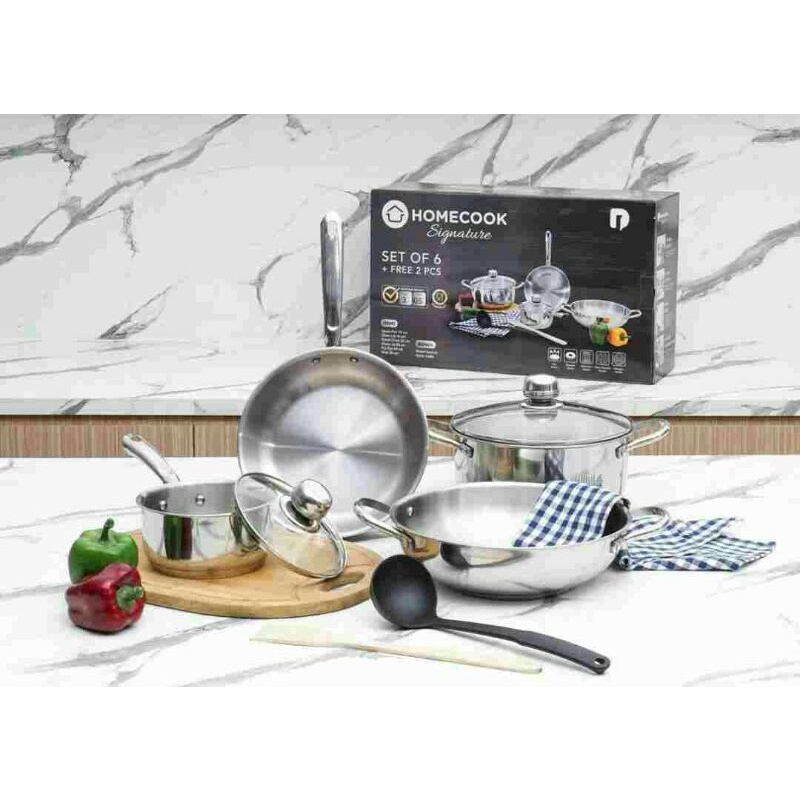 Homecook Signature set of 6+ 2 pcs Panci Sultan Para Artis ASLI DUSDUSAN