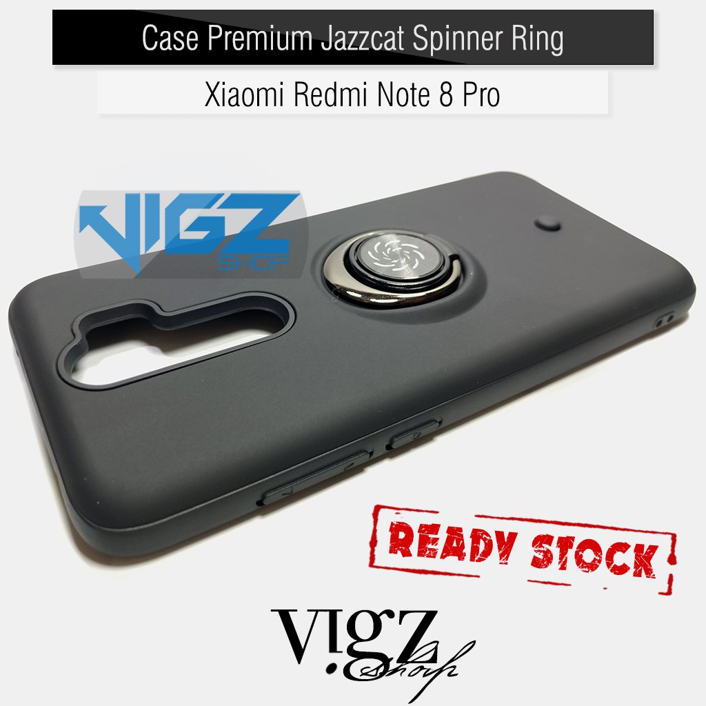 Xiaomi Redmi Note 8 Pro Case Premium Jazzcat Spinner Ring