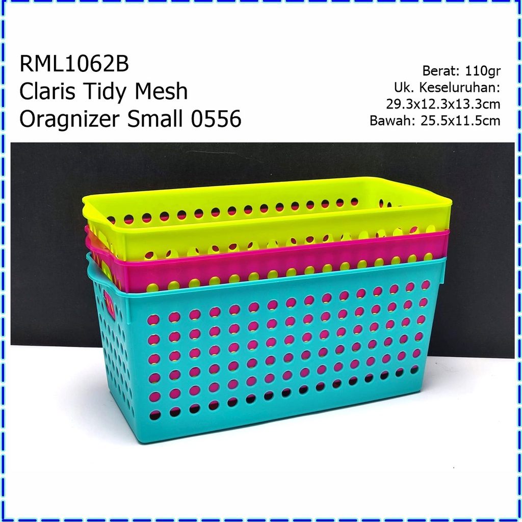 RML1062B Claris Tidy Mesh Oragnizer/Desk Oragnizer/Keranjang Penyimpanan Small 0556