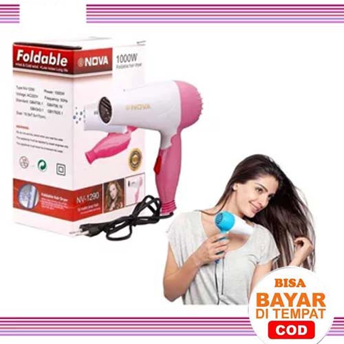 HAIR DRYER MINI LIPAT G NOVA/PENGERING RAMBUT MINI LIPAT G NOVA/HAIR DRYER G NOVA 500W G-1290