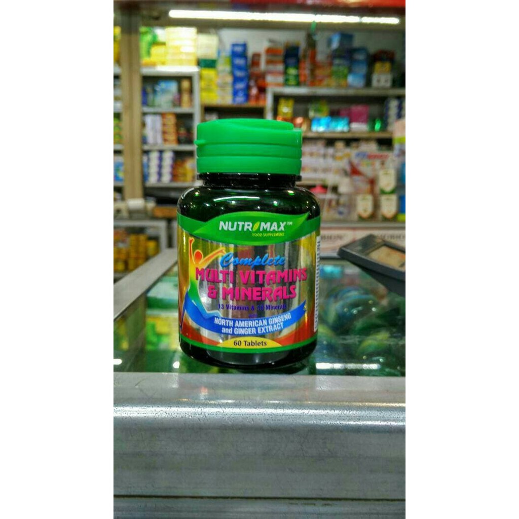 TERMURAH - COMPLETE MULTIVITAMIN&MINERAL NUTRIMAX ISI 60