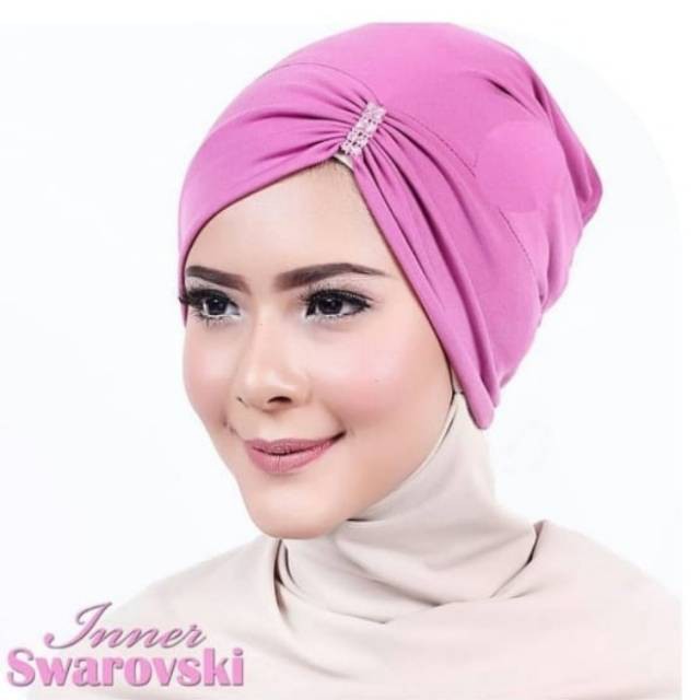 (1KG=30PCS) Iner Ciput Kerut Manik / Ciput Kerut Payet / Ciput Risty Tagor Kaos / Iner Hijab Wanita