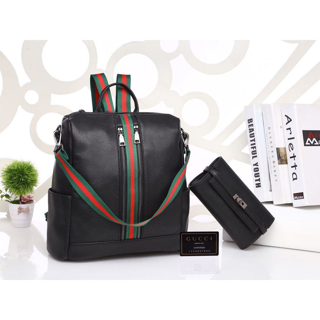 BACKPACK GUCCI VO 6084 Material : Leather Quality : Semi ORIGINAL | Tas Murah