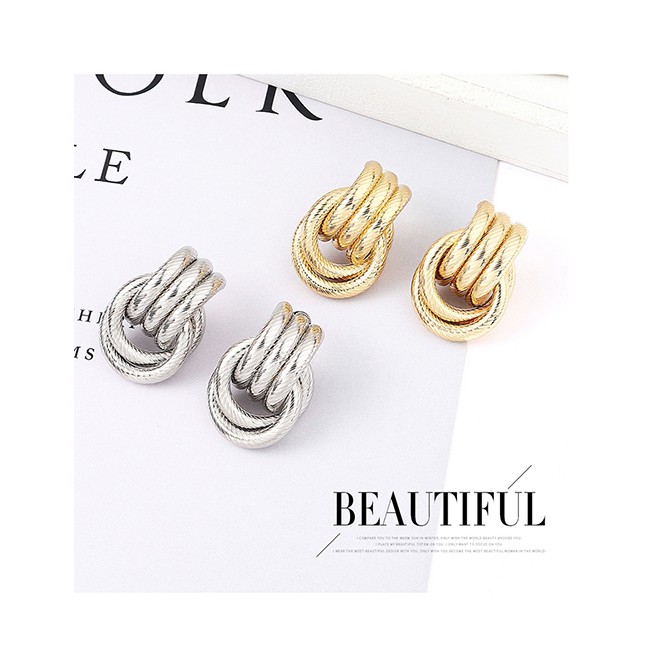 LRC Anting Tusuk Fashion K Inflatable Earrings Y61803