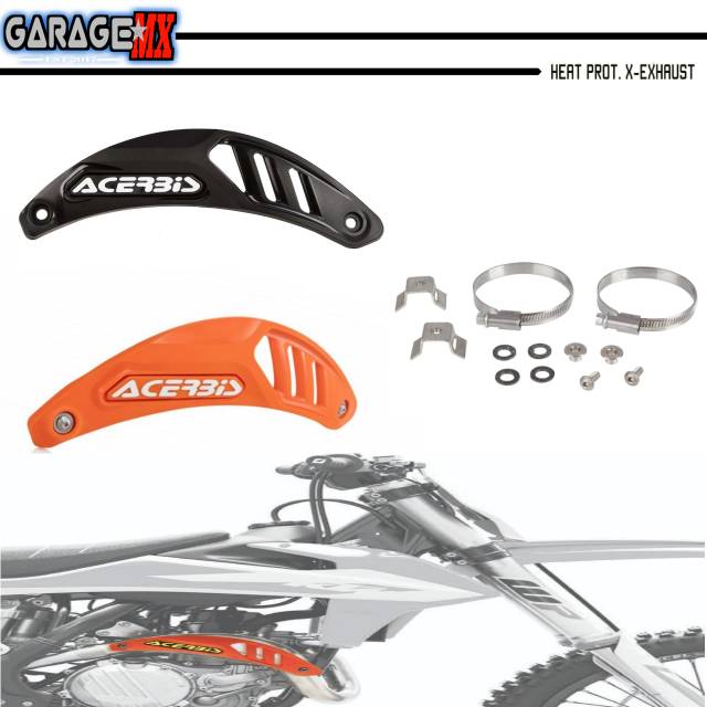 PIPE GUARD KTM HUSQVARNA 4 TAK ACERBIS.PELINDUNG LEHER KNALPOT KTM HUSQVARNA ACERBIS.KTM HUSQVARNA