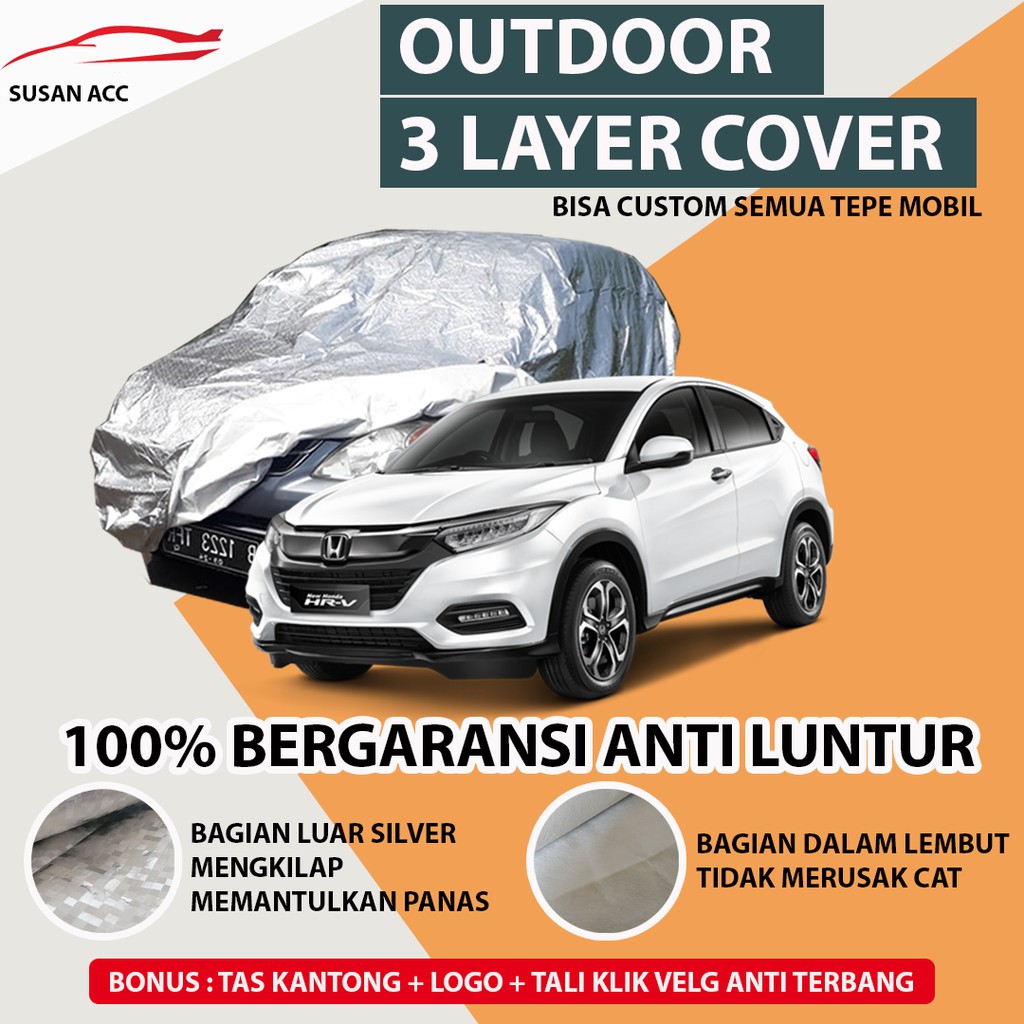 OUTDOOR PREMIUM Body Cover Mobil HONDA HRV / Mantel Mobil HRV / Sarung Mobil HRV waterproof