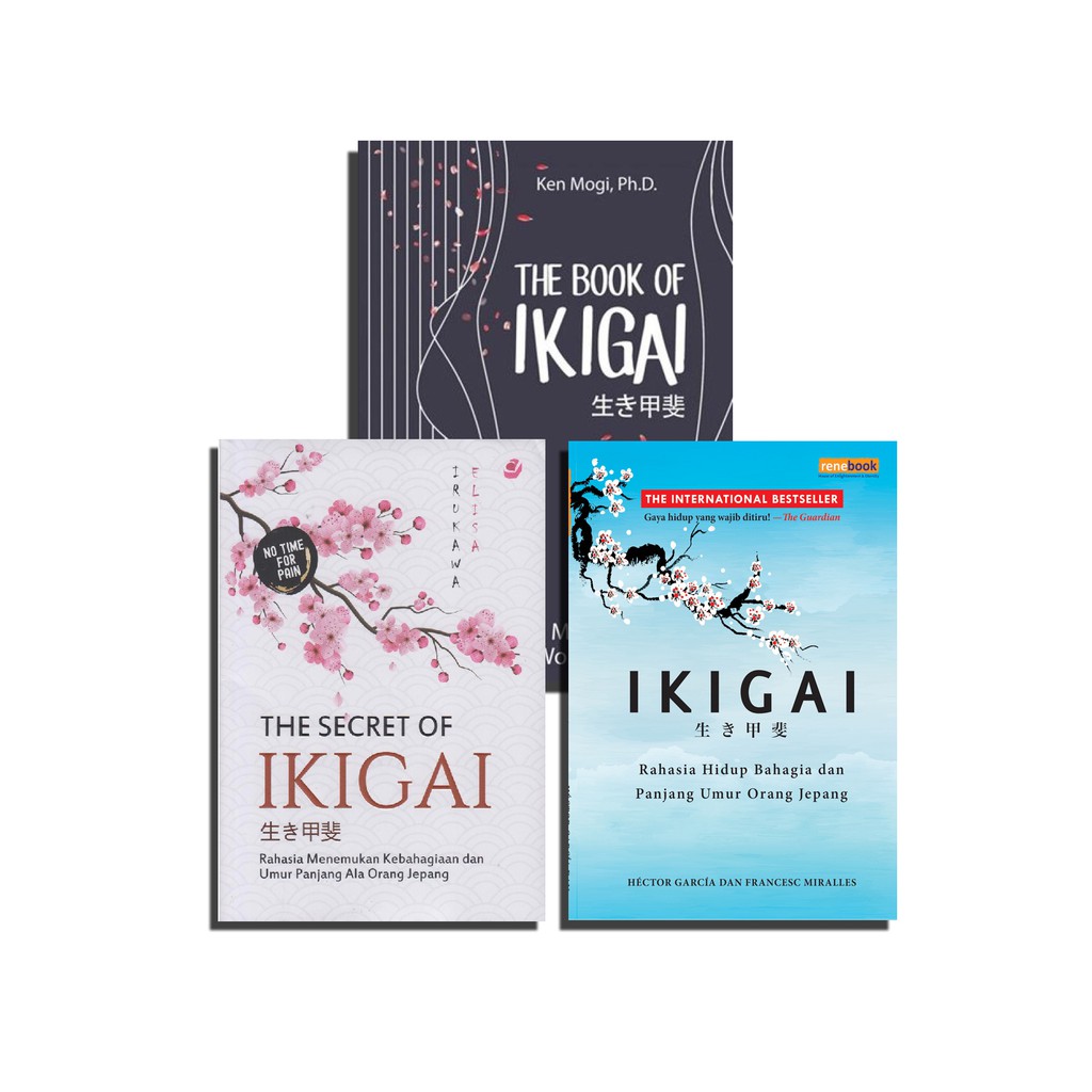 Jual paket 3 buku ikigai IndonesiaShopee Indonesia