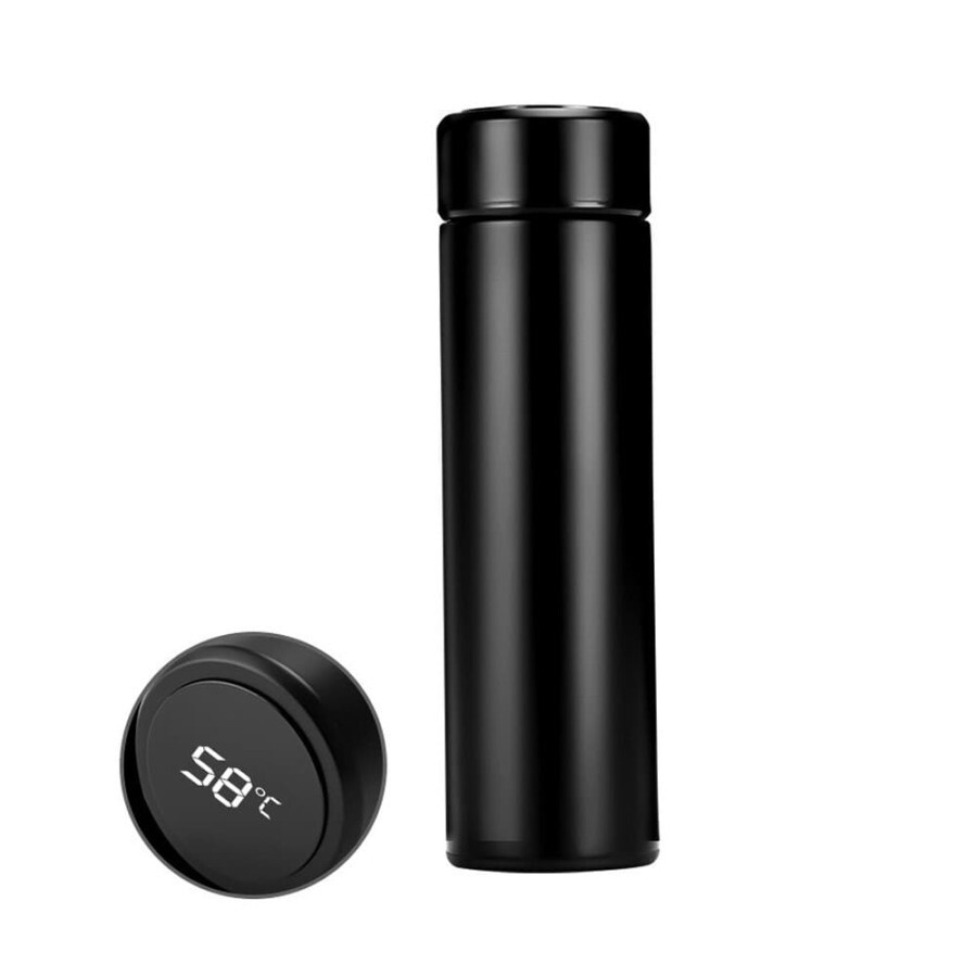 Sgmshop Tumbler Air Panas Dingin Stainless Stell Led Display Thermos LED SUHU