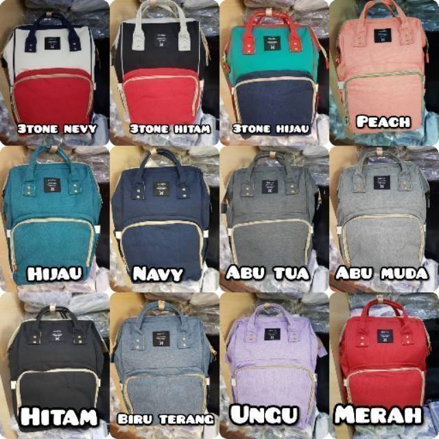 Tas ANELLO diaper Bag GEN 3 POLOS UPGRADE BOTOL SUSU