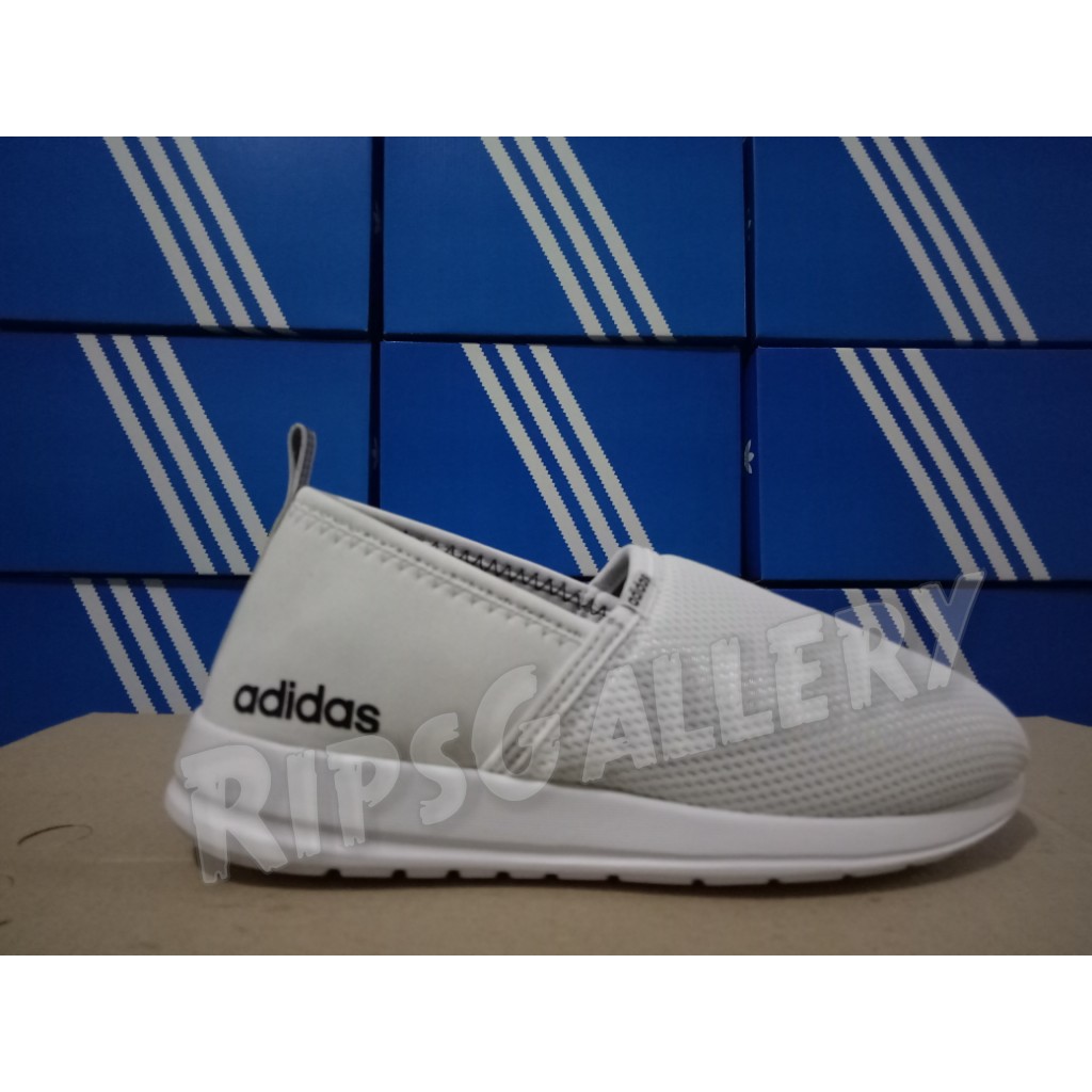 Sepatu Slip on Adidas Neo Lite Racer Wanita Putih premium murah