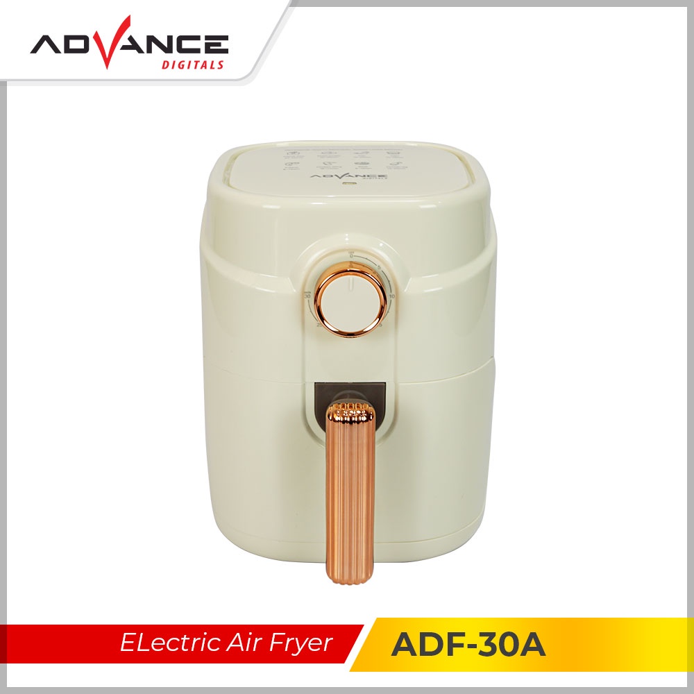 Air Fryer Advance  ADF-30A 3Liter 600 watt Air Fryer Low Watt Penggorengan Tanpa Minyak Bergaransi Resmi 1 Tahun