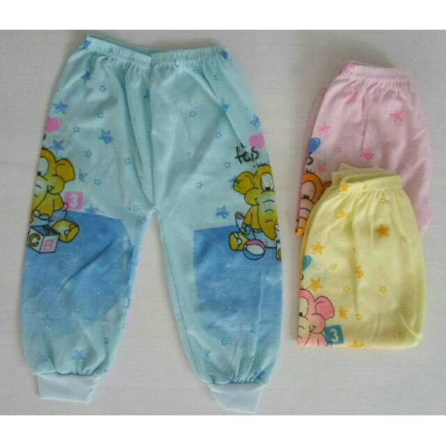 1 LUSIN Celana Panjang Bayi Buka Warna / Baby Long Pants