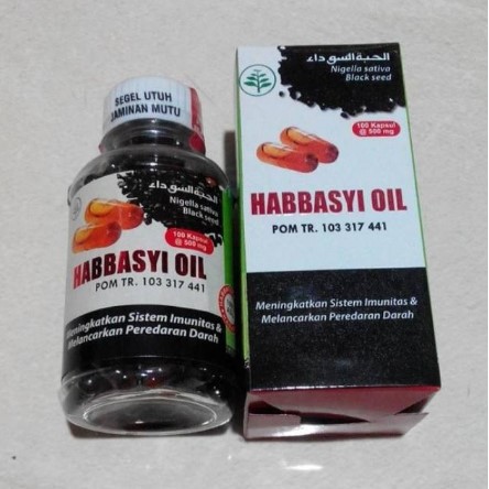 Habbasyi Oil Minyak Habbatusauda isi 100 Kapsul (Kapsul Minyak Jinten Hitam)