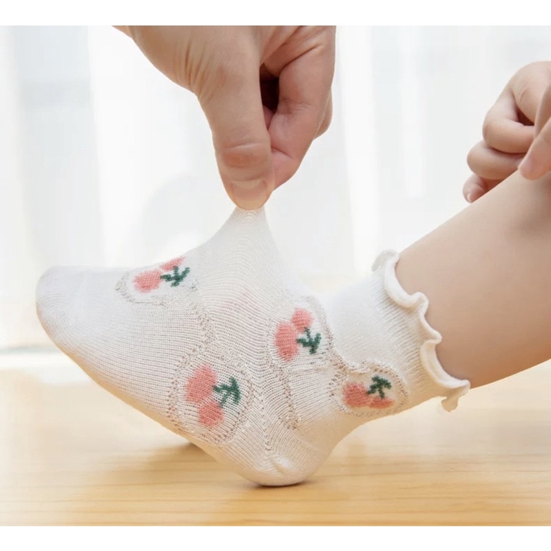 Kaos Kaki Anak Bayi Balita Perempuan Tipis Model Buah / Baby Socks Kid Socks