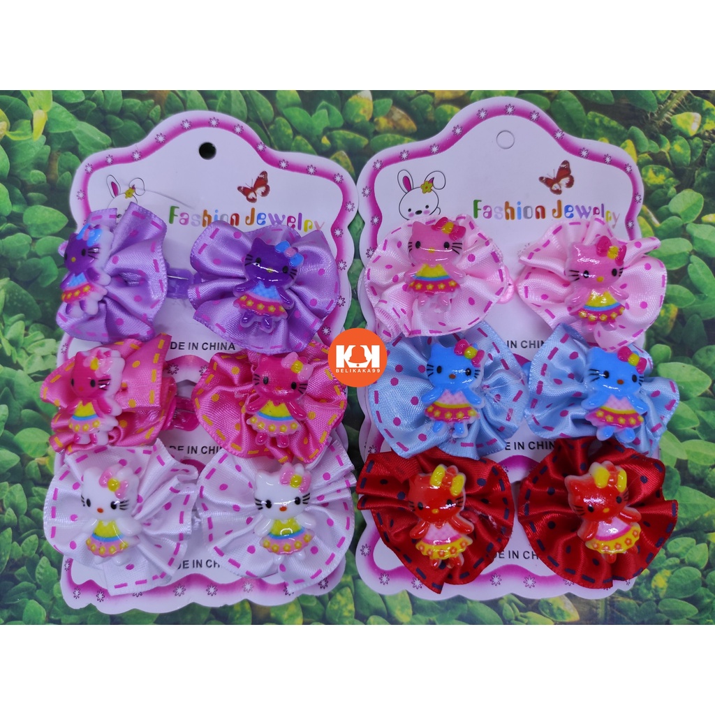 (1 PASANG) JEPIT RAMBUT PASANG ANAK MOTIF HELLO KITTY (PILIH WARNA) / JEPIT PASANG / JEPIT PASANG ANAK / JEPIT HELLO KITTY / JEPIT PASANG HELLO KITTY / JEPIT ANAK / JEPIT KECIL / JEPIT MOTIF / JEPIT KARAKTER