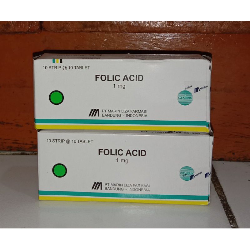 FOLIC ACID 1 mg ( asam folat ) box