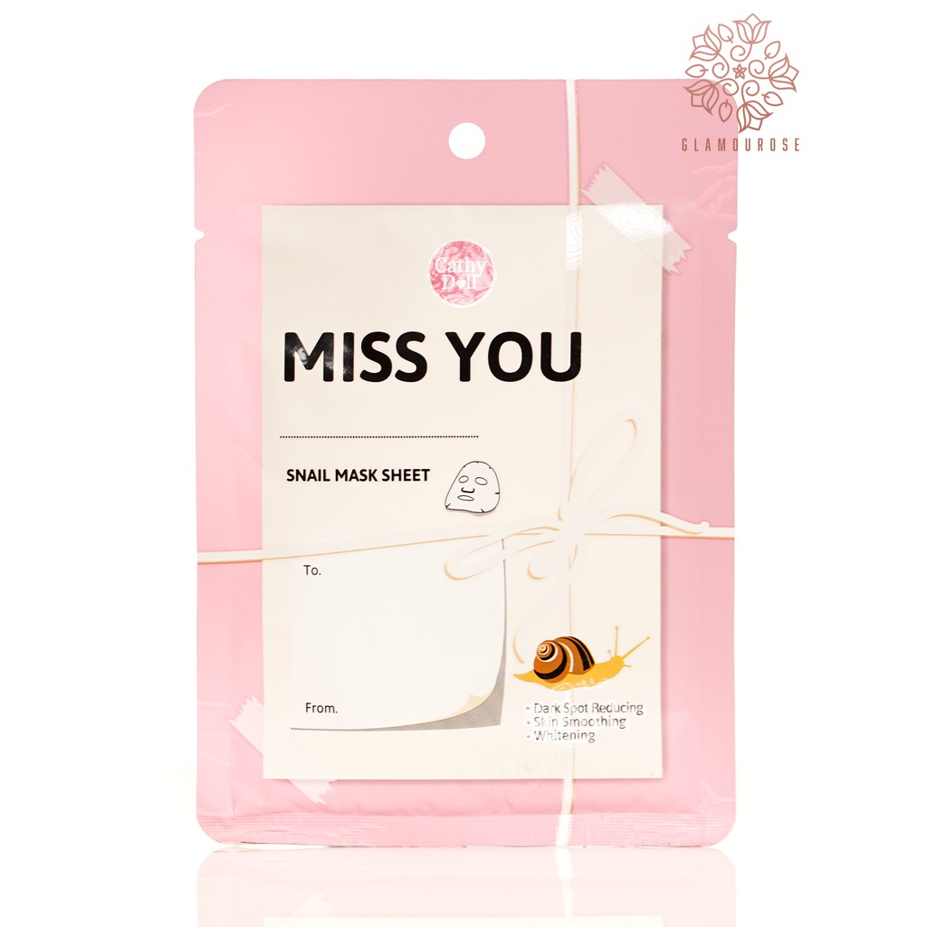 Cathy Doll Feeling Mask Sheet Miss You 25gr