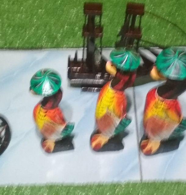 [3pcs] Pajangan Bebek Painting Color Caping Khas Jogja