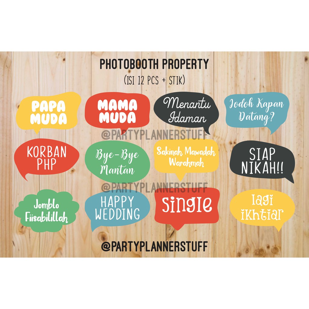 Gratis Download Gambar Booth Props Party Props Aksesoris Foto Booth Wedding Fun Props Terbaru by Cikimm.com