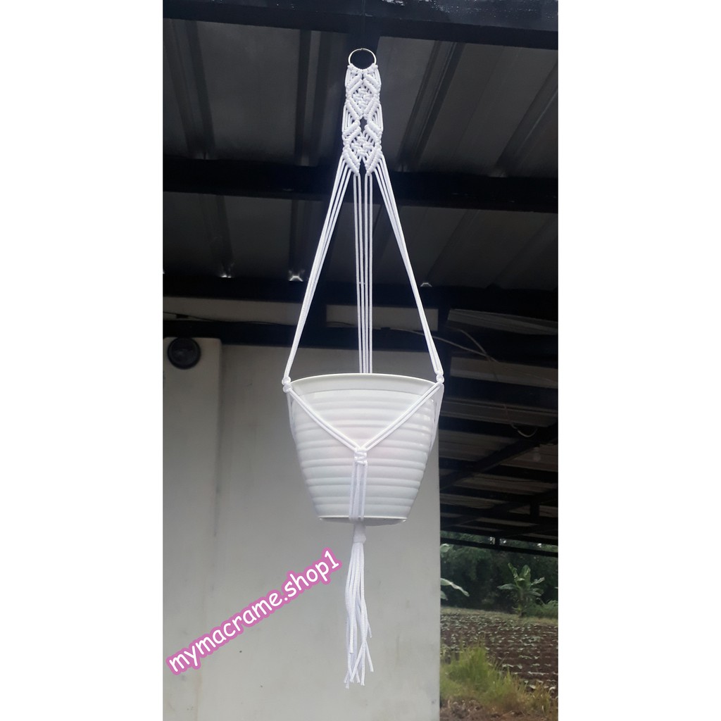 Tali pot gantung / gantungan pot / hiasan dinding/ tali macrame / tali kur