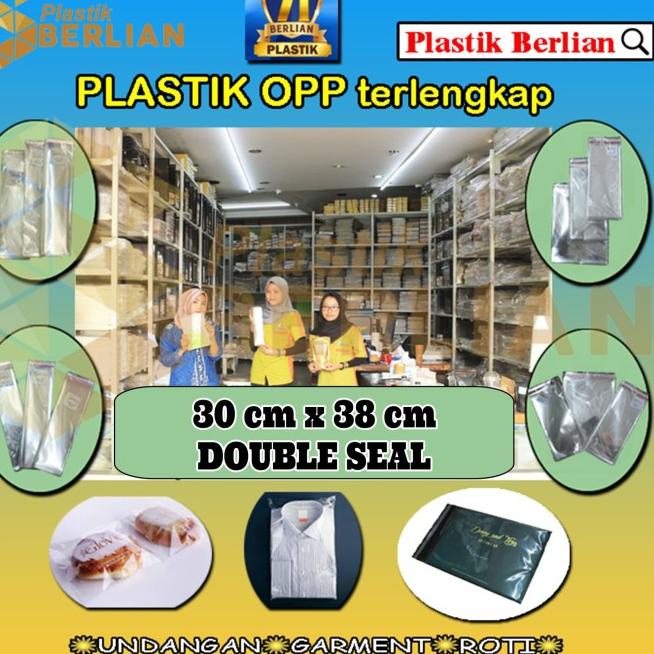 

30 x 38 cm Plastik OPP TEBAL Double Seal (100 lbr) (lem/seal)