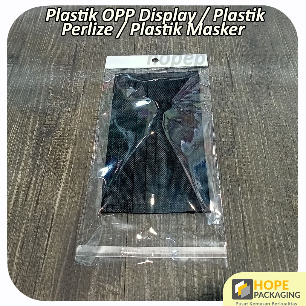 (50 pcs) Plastik OPP Perlize Uk 12x19 cm/Kemasan Masker/Aksesoris/OPP Display/platik untuk display