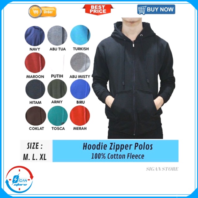 Hoodie Zipper / Jaket Hoodie Zipper Jaket Hoodie Polos