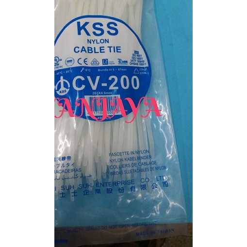 

☞ kabel ties KSS CV200 200X4.6/cable tie KSS CV 200 ☁