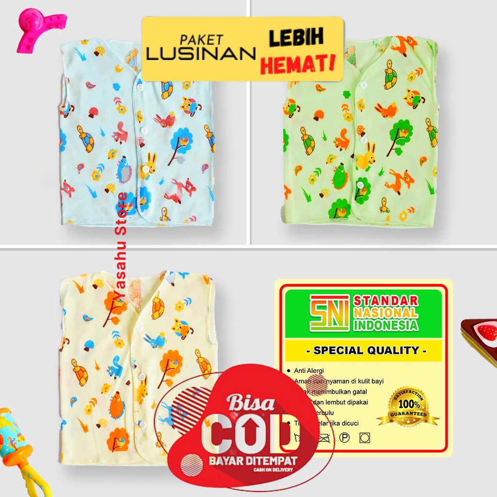 Baju Bayi Laki Laki 0 6 12 Bulan / Baju Bayi Newborn / Pakaian Bayi Perempuan / Baju Bayi Lusinan Ta
