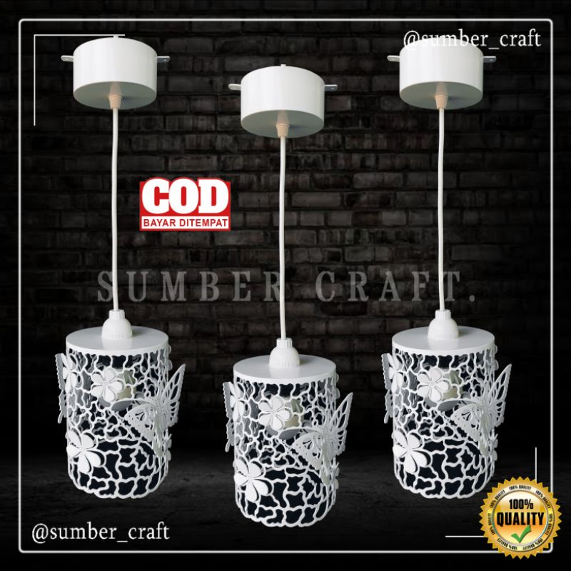 Lampu Hias Model Gantung Minimalis Dari Pipa Paralon PVC Klasik Modern Cafe Plafon Ruang Tamu