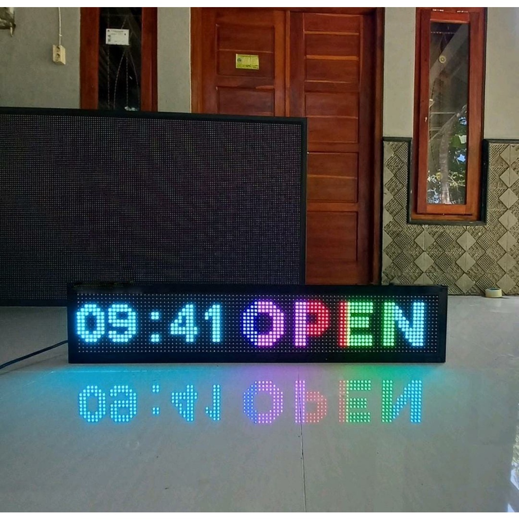 Running text rgb fullcolour 100x20cm outdoor