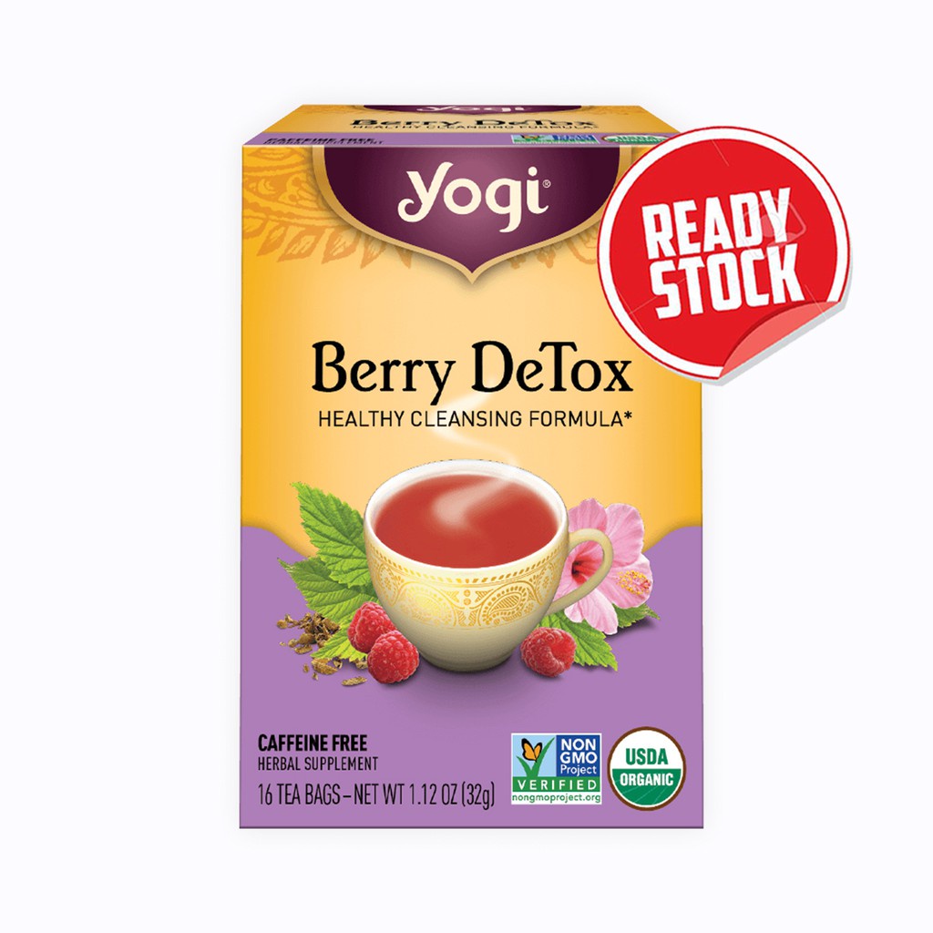 

Yogi Tea Berry Detox Healthy Cleasing Formula 16 x 2 Gram