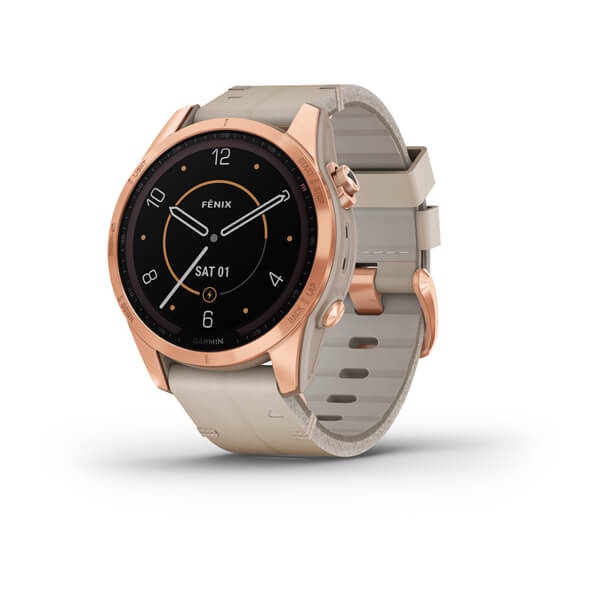 Garmin Fenix 7S Sapphire Solar - Rose Gold Titanium Garansi Resmi TAM 2 Tahun