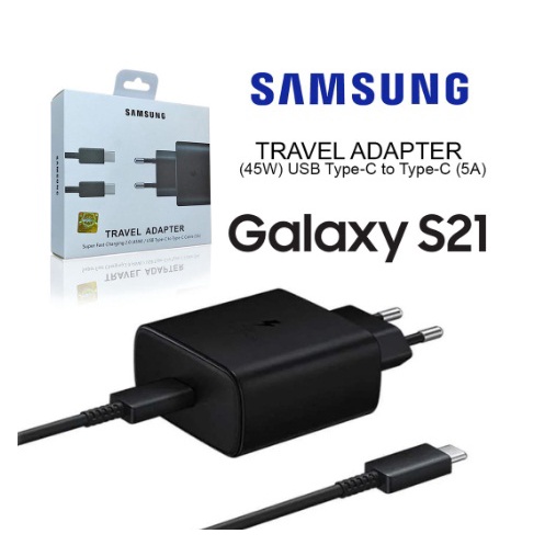 TC SAMSUNG S21 TYPE C SUPER FAST 45W MODEL : TA845 /  CHARGER SAMSUNG S21 TYPE C 45WAT ORIGINAL