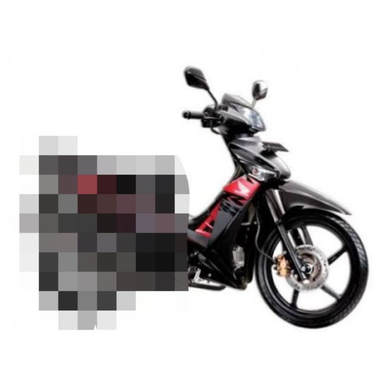 Paket Body depan Supra X 125 Batman full hitam