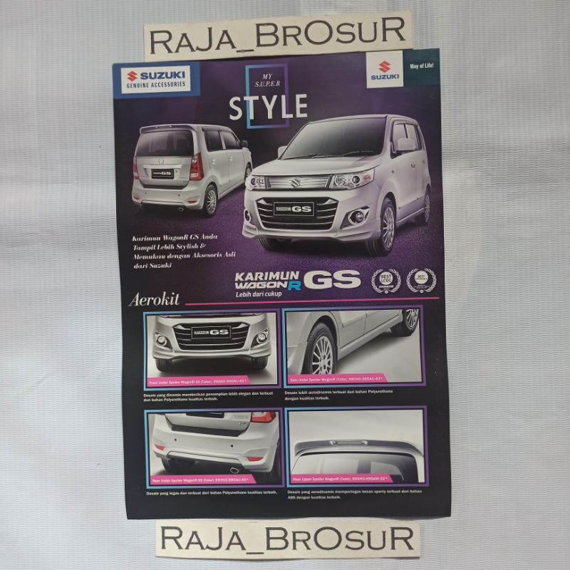 Poster brosur Suzuki Karimun Wagon R GS