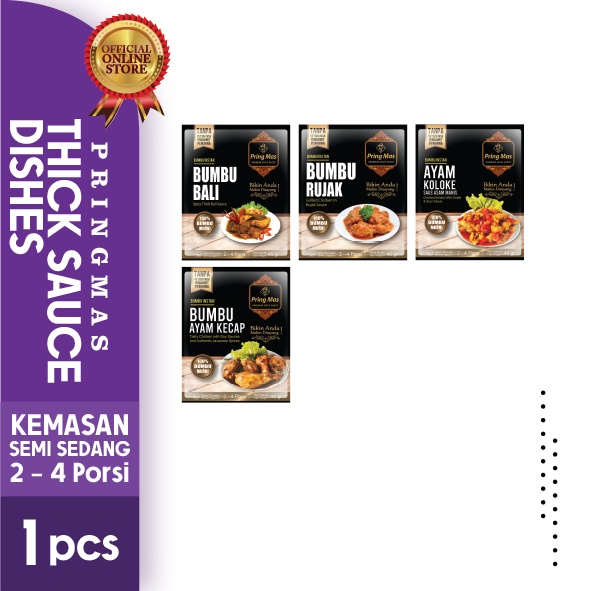 

Bumbu PringMas Kategori Thick Sauce Dishes (2-4 porsi) / Bumbu Masak Instan